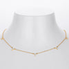 Necklace S925 Sterling Silver Leaf Pattern Minimalist Micro Inlay Zircon Electroplated Women's Jewelry