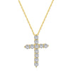 Necklace S925 Sterling Silver Light Luxury Geometric Cross Pendant Clavicle Chain For Women