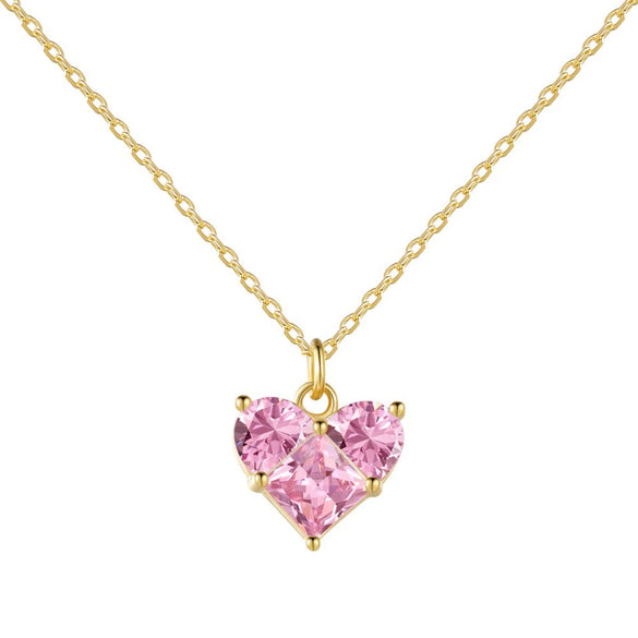 Necklace S925 Sterling Silver Light Luxury Geometric Cross Pendant Clavicle Chain For Women