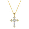 Necklace S925 Sterling Silver Light Luxury Geometric Cross Pendant Clavicle Chain For Women