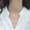 Necklace S925 Sterling Silver Love Cross Chain Mixed Gem Inlay Electroplating Design