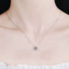 Necklace S925 Sterling Silver Pt950 Gold Moissanite Cow Head Geometric Electroplating Cross Flower Chain