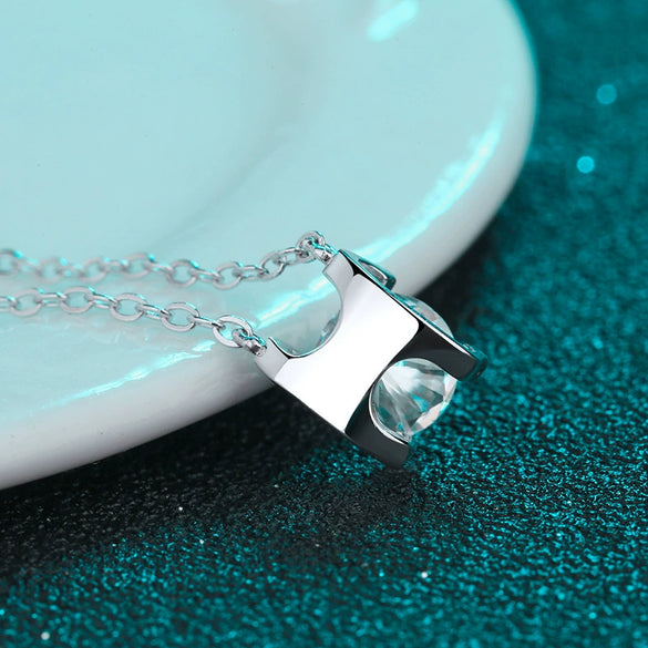 Necklace S925 Sterling Silver Pt950 Gold Moissanite Cow Head Geometric Electroplating Cross Flower Chain