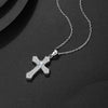Necklace S925 Sterling Silver Retro Cross Heart Crow Pendant Jewelry Electroplating