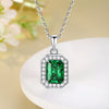 Necklace S925 Sterling Silver Yellow Diamond Floral Cutting Geometric Light Luxury Pendant