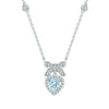 Necklace S925 Sterling Silver Zircon Heart Pendant For Female
