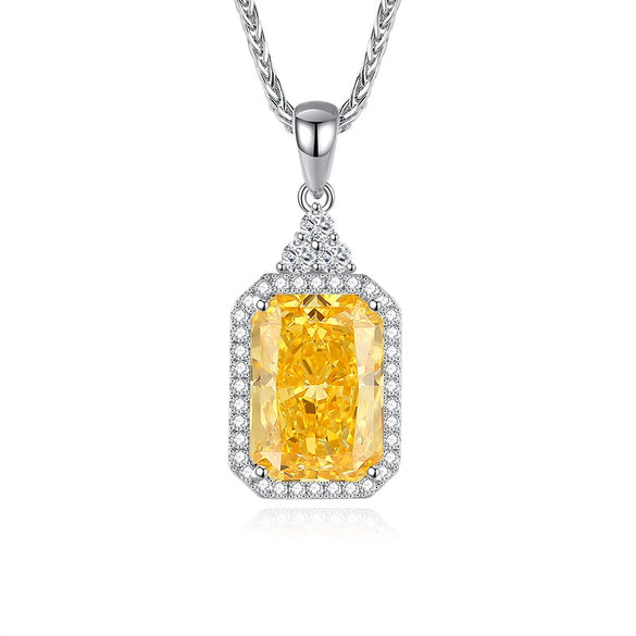 Necklace S925 Sterling Silver Zircon Pendant Chopin Chain For Women