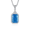 Necklace S925 Sterling Silver Zircon Pendant Chopin Chain For Women