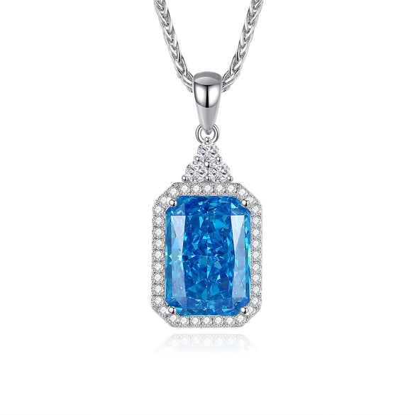 Necklace S925 Sterling Silver Zircon Pendant Chopin Chain For Women