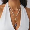 Necklace Set Alloy Beaded With Bow Star Pattern Electroplating For Women