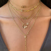 Necklace Set Star Shape Environmentally Friendly Copper Zirconia Inlay Return Pin Chain For Women