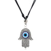 Necklace Set Unisex Geometric Blue Glass Eye Pendant Alloy Inlaid Gemstones