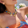 Necklace Shell Dopamine Stainless Steel Geometric Handmade Chain Electroplated Jewelry