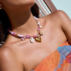 Necklace Shell Dopamine Stainless Steel Geometric Handmade Chain Electroplated Jewelry