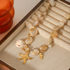 Necklace Shell Titanium Steel Geometric Electroplating Starfish Conch Style