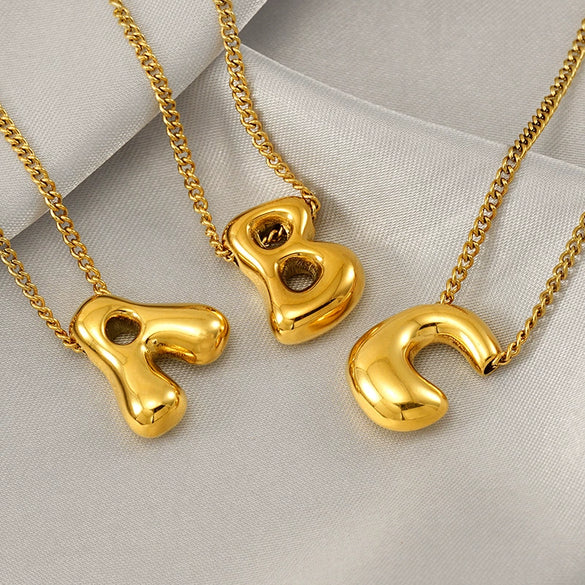 Necklace Side Chain Titanium Steel Stainless Steel Electroplating Letter Pattern Jewelry For Women