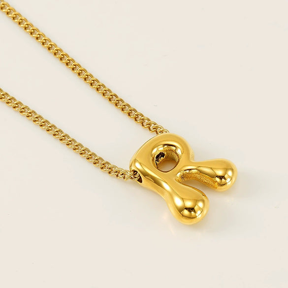 Necklace Side Chain Titanium Steel Stainless Steel Electroplating Letter Pattern Jewelry For Women