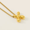 Necklace Side Chain Titanium Steel Stainless Steel Electroplating Letter Pattern Jewelry For Women