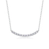 Necklace 925 Silver Moissanite Geometric Cross Chain Inlay For Women