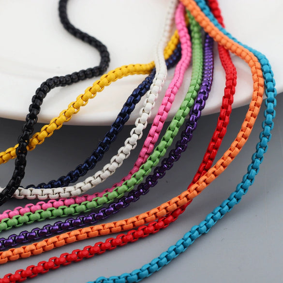 Necklace Snake Bone Chain Iron Alloy Geometric Multicolor