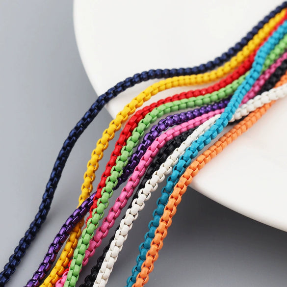Necklace Snake Bone Chain Iron Alloy Geometric Multicolor
