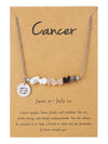 Necklace Stainless Steel Alloy Gravel Geometric Constellation Pendant O Word Chain
