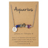 Necklace Stainless Steel Alloy Gravel Geometric Constellation Pendant O Word Chain