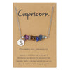 Necklace Stainless Steel Alloy Gravel Geometric Constellation Pendant O Word Chain