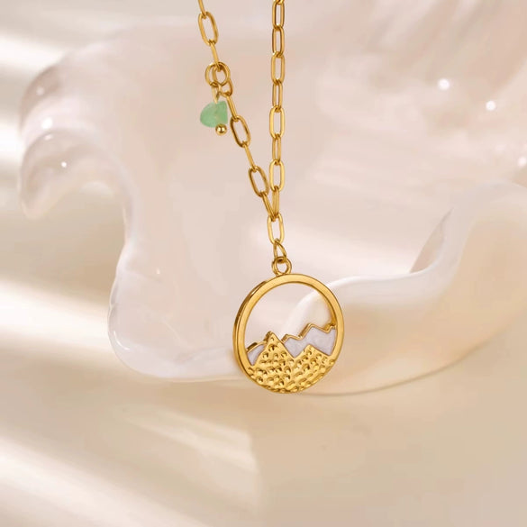Necklace Stainless Steel Copper Animal Zodiac Baroque Pastoral Style Electroplating