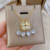 Necklace Stainless Steel Copper Animal Zodiac Cartoon Style Heart Fourleaf Flower Design