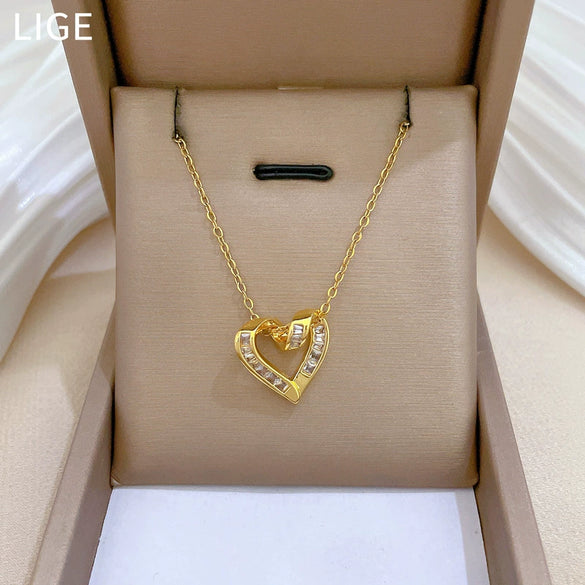 Necklace Stainless Steel Copper Animal Zodiac Cartoon Style