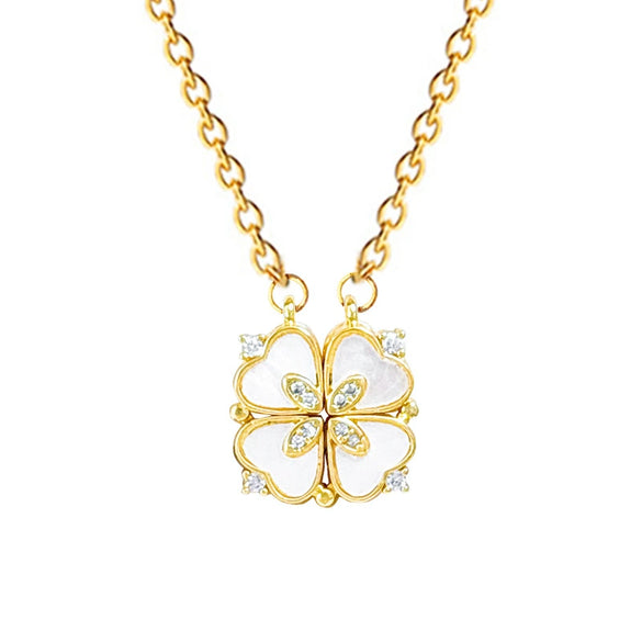 Necklace Stainless Steel Copper Cartoon Animal Zodiac Heart Fourleaf Flower Style