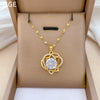 Necklace Stainless Steel Copper Doublelayer Love Animal Zodiac Cartoon Style Titanium Steel