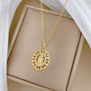 Necklace Stainless Steel Copper Eggshaped Animal Zodiac Cartoon Style