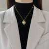 Necklace Stainless Steel Copper Geometric Bird's Nest Style