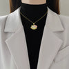 Necklace Stainless Steel Copper Geometric Bowknot Cat Diamond Allmatch Clavicle Chain Unisex