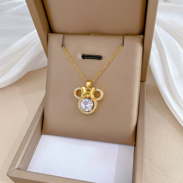 Necklace Stainless Steel Copper Geometric Butterfly Light Luxury Elegant Gorgeous Unisex