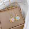 Necklace Stainless Steel Copper Geometric Cartoon Light Luxury Elegant Gorgeous Butterfly