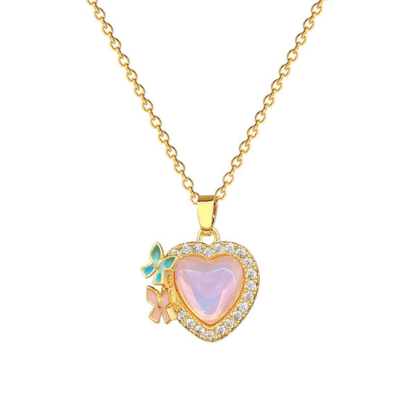 Necklace Stainless Steel Copper Geometric Cartoon Light Luxury Elegant Gorgeous Butterfly