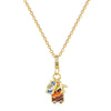 Necklace Stainless Steel Copper Geometric Cartoon Minimalist Style