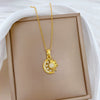 Necklace Stainless Steel Copper Geometric Cartoon Minimalist Style