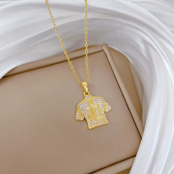 Necklace Stainless Steel Copper Geometric Cartoon Minimalist Style