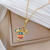 Necklace Stainless Steel Copper Geometric Cartoon Minimalist Style