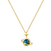 Necklace Stainless Steel Copper Geometric Cartoon Starry Sky Stars Moon Design
