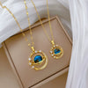 Necklace Stainless Steel Copper Geometric Cartoon Starry Sky Stars Moon Design