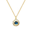 Necklace Stainless Steel Copper Geometric Cartoon Starry Sky Stars Moon Design