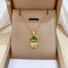Necklace Stainless Steel Copper Geometric Cartoon Style Threedimensional Bear Full Diamond Unisex