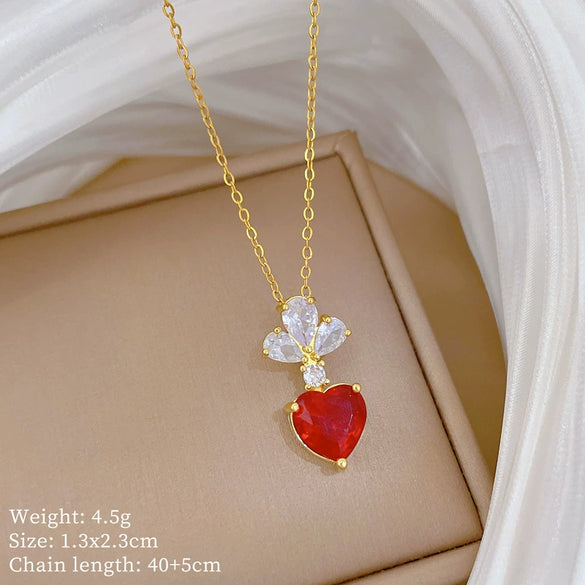 Necklace Stainless Steel Copper Geometric Cartoon Style Titanium Steel Chain