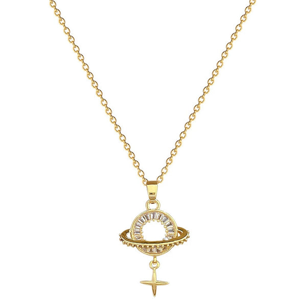 Necklace Stainless Steel Copper Geometric Cartoon Style