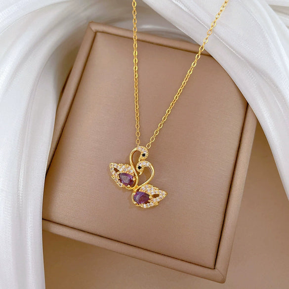 Necklace Stainless Steel Copper Geometric Cartoon Style